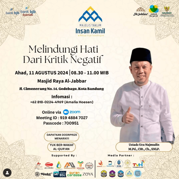MT Insan Kamil Hadirkan Ustadz Ucu Najmudin di Masjid Raya Al Jabbar